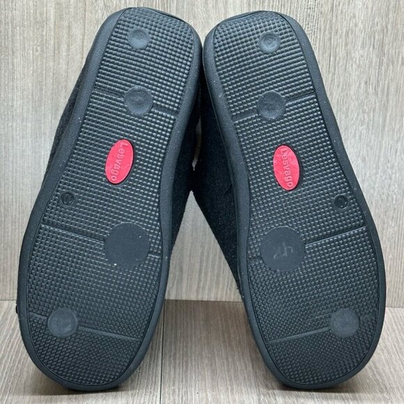 Lesvago Shoes Mens Size 10 Diabetic Slipper Adjustable Slip On Comfort Black - Picture 11 of 12